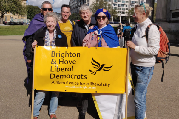 BHLD members assemble for the march